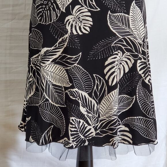 Jodi Kristopher Black & Cream Halter Dress S NWT - Picture 3 of 9